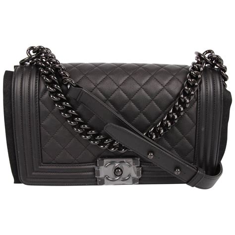 chanel boy so black price|Black Chanel jumbo flap bag.